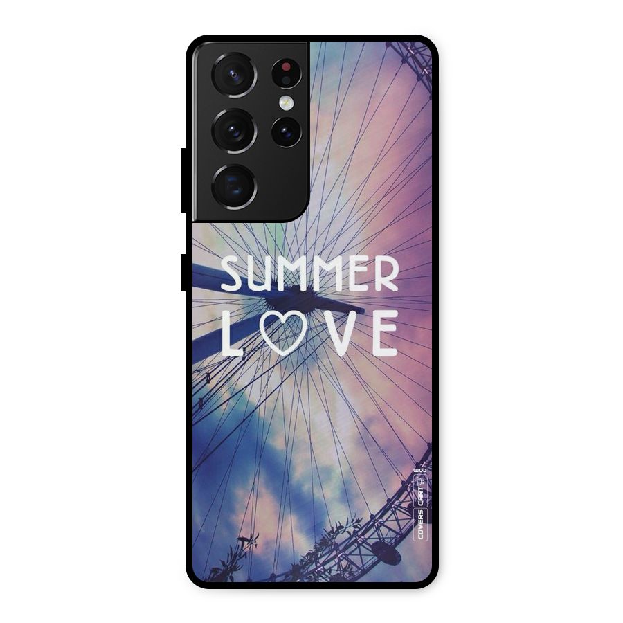 Beach Dreams Metal Back Case for Galaxy S21 Ultra 5G