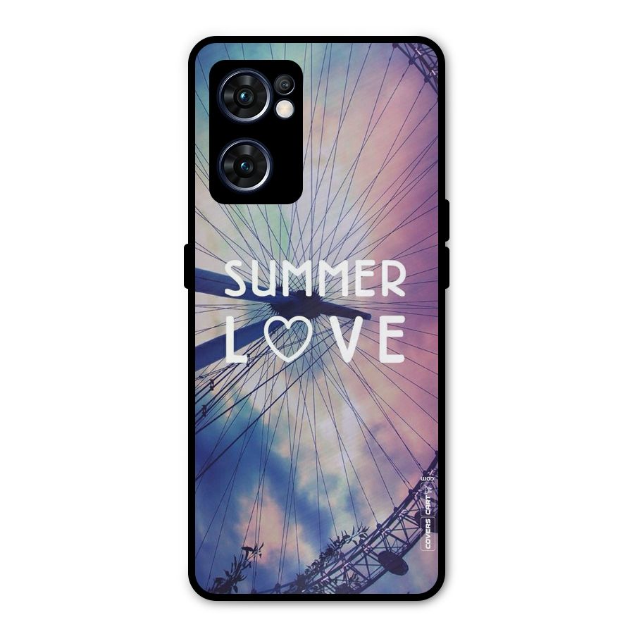 Beach Dreams Metal Back Case for Oppo Reno7 5G
