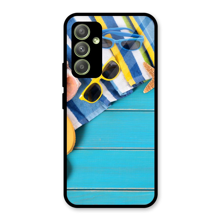 Beach Ready Glass Back Case for Galaxy A54