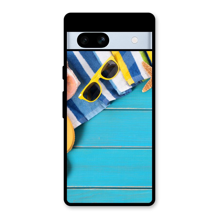 Beach Ready Glass Back Case for Google Pixel 7a