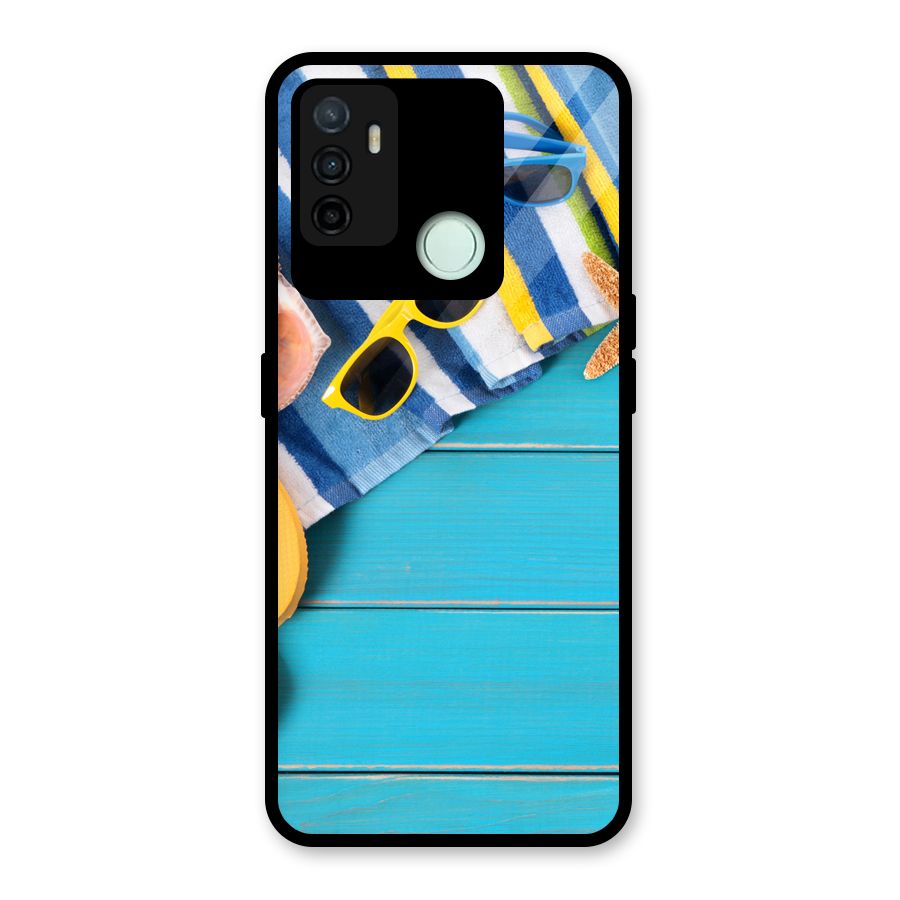 Beach Ready Glass Back Case for Oppo A53