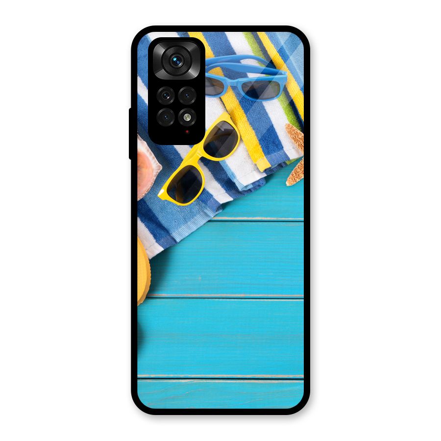Beach Ready Glass Back Case for Redmi Note 11S