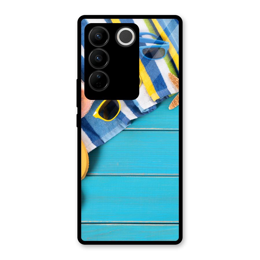 Beach Ready Glass Back Case for Vivo V27
