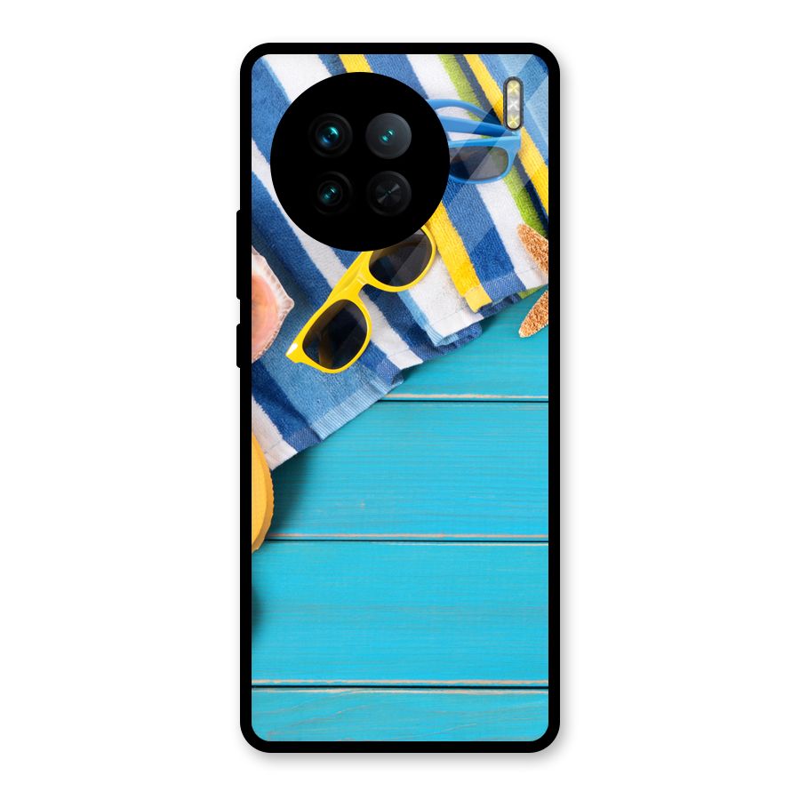 Beach Ready Glass Back Case for Vivo X90