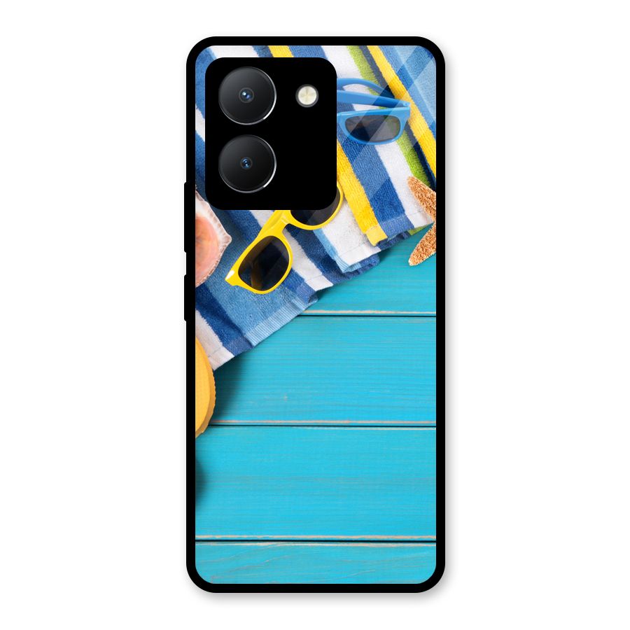 Beach Ready Glass Back Case for Vivo Y36