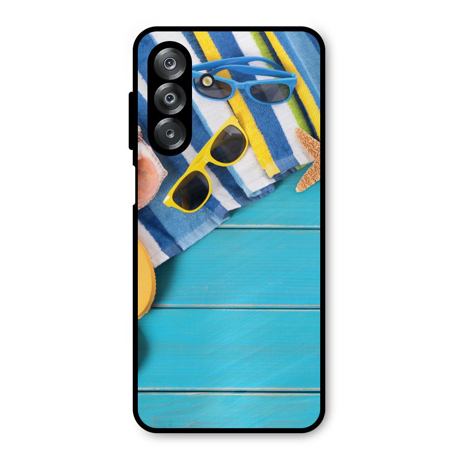 Beach Ready Metal Back Case for Galaxy A26
