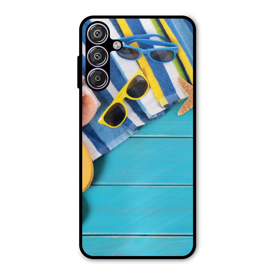 Beach Ready Metal Back Case for Galaxy F15