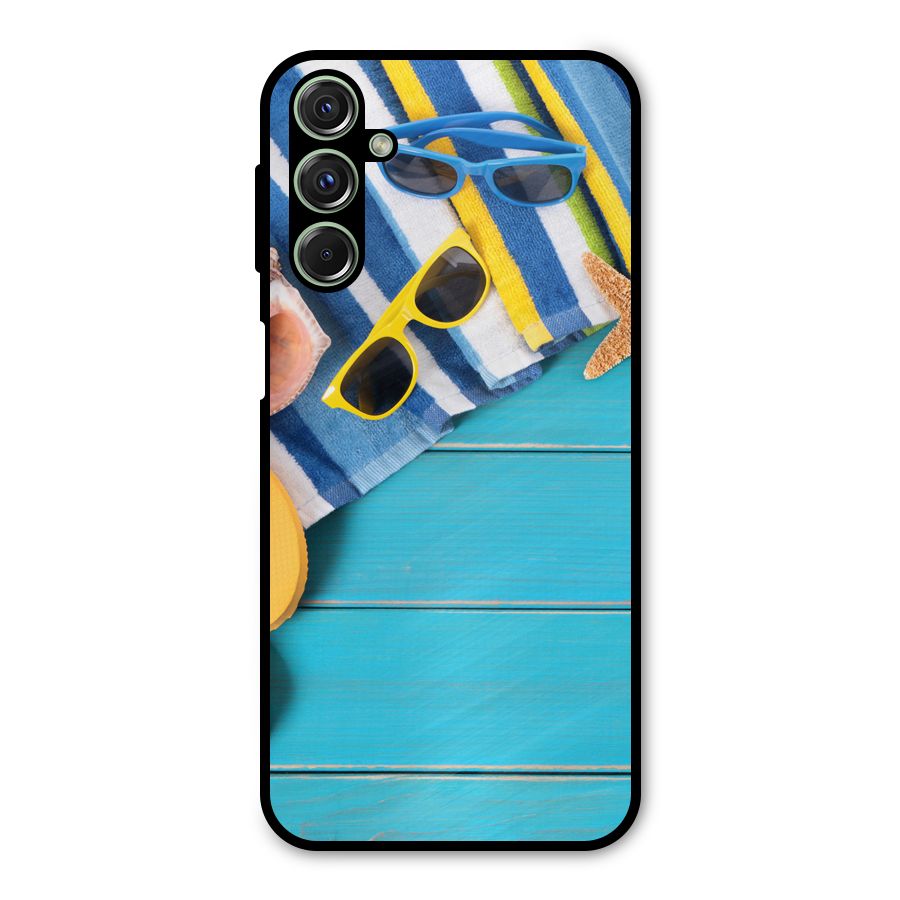 Beach Ready Metal Back Case for Galaxy F34