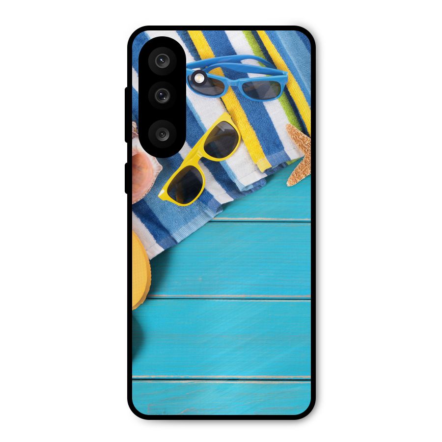 Beach Ready Metal Back Case for Galaxy F56