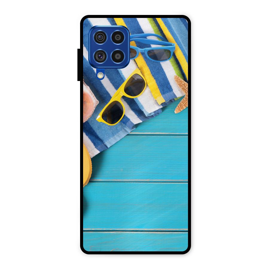 Beach Ready Metal Back Case for Galaxy F62