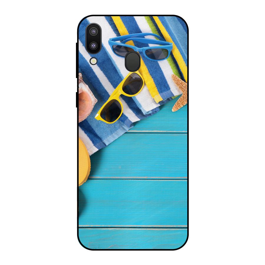 Beach Ready Metal Back Case for Galaxy M20