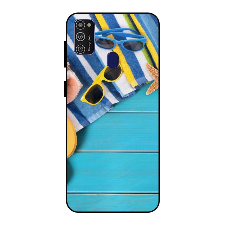 Beach Ready Metal Back Case for Galaxy M30s