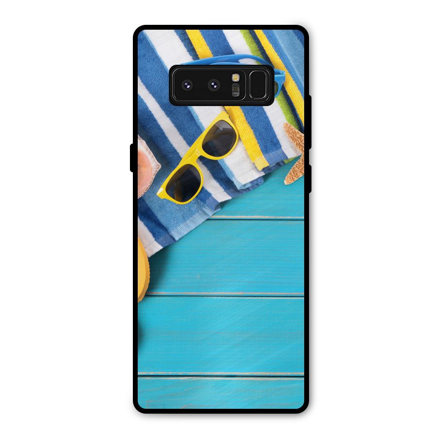 Beach Ready Metal Back Case for Galaxy Note 8