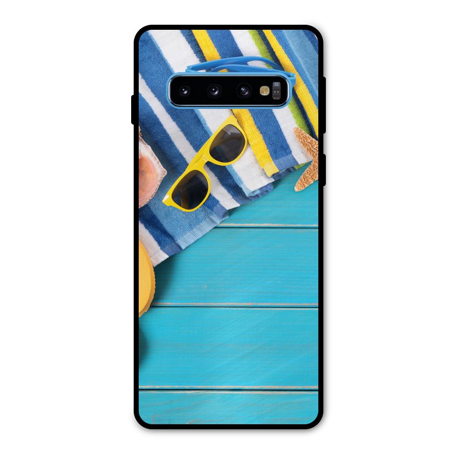 Beach Ready Metal Back Case for Galaxy S10