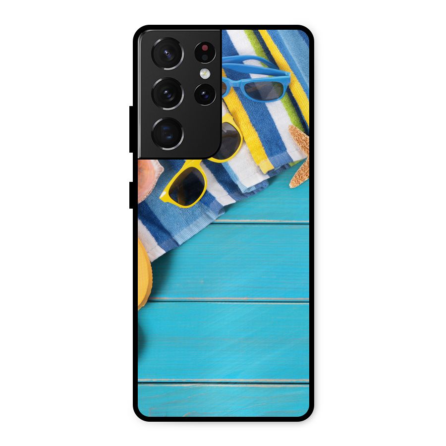 Beach Ready Metal Back Case for Galaxy S21 Ultra 5G