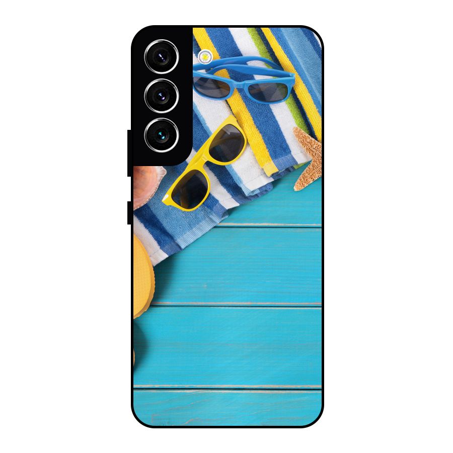 Beach Ready Metal Back Case for Galaxy S22 5G