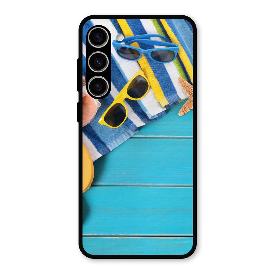 Beach Ready Metal Back Case for Galaxy S23 Plus