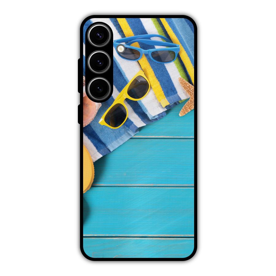 Beach Ready Metal Back Case for Galaxy S24 Plus