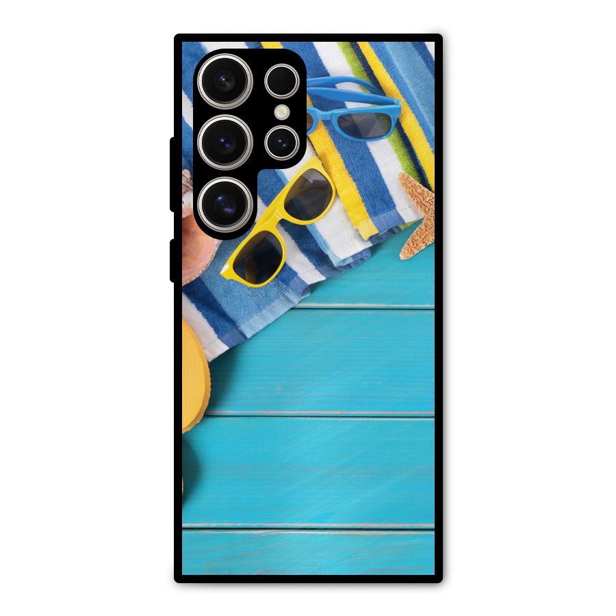 Beach Ready Metal Back Case for Galaxy S24 Ultra