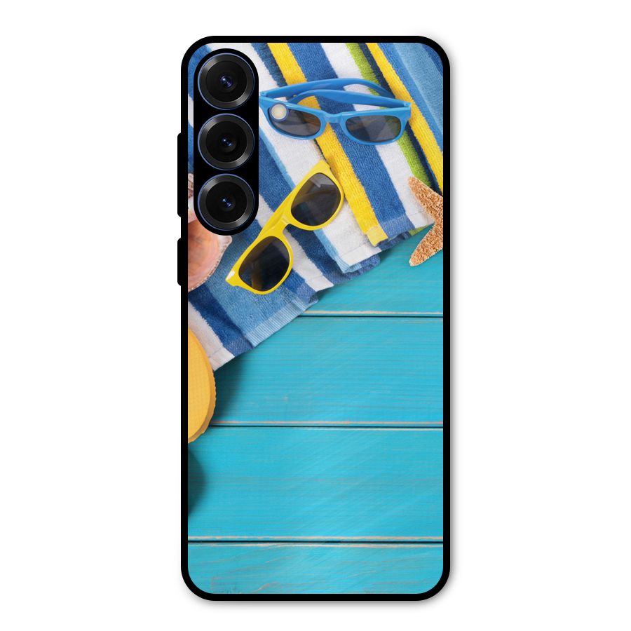 Beach Ready Metal Back Case for Galaxy S25 Plus