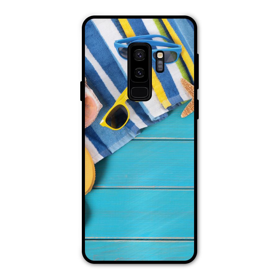 Beach Ready Metal Back Case for Galaxy S9 Plus