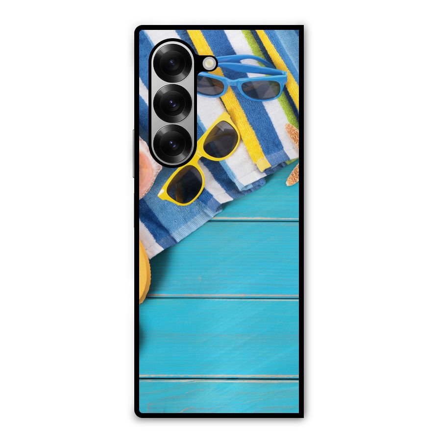 Beach Ready Metal Back Case for Galaxy Z Fold6