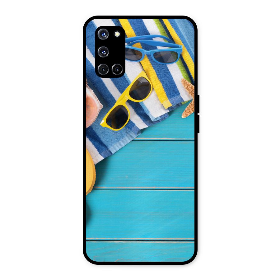 Beach Ready Metal Back Case for Oppo A52