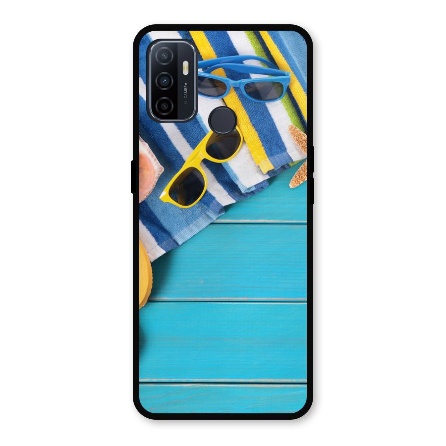 Beach Ready Metal Back Case for Oppo A53