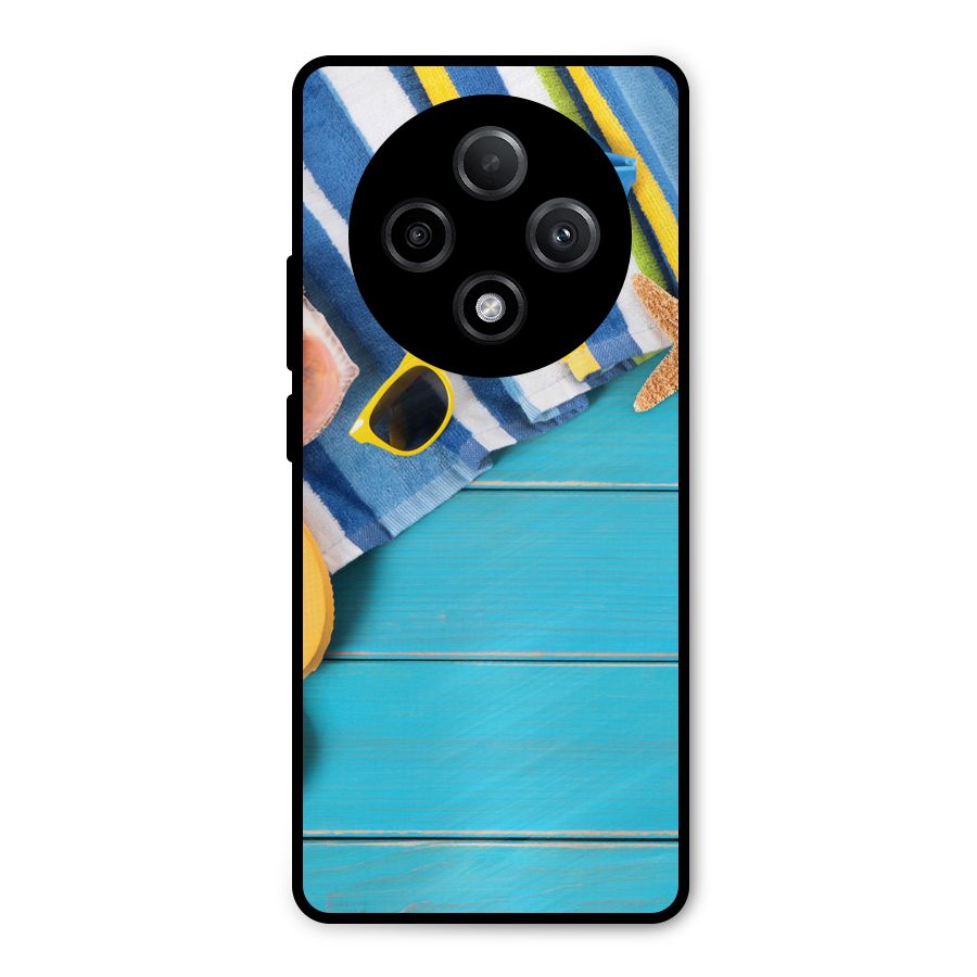 Beach Ready Metal Back Case for Oppo F27 Pro Plus