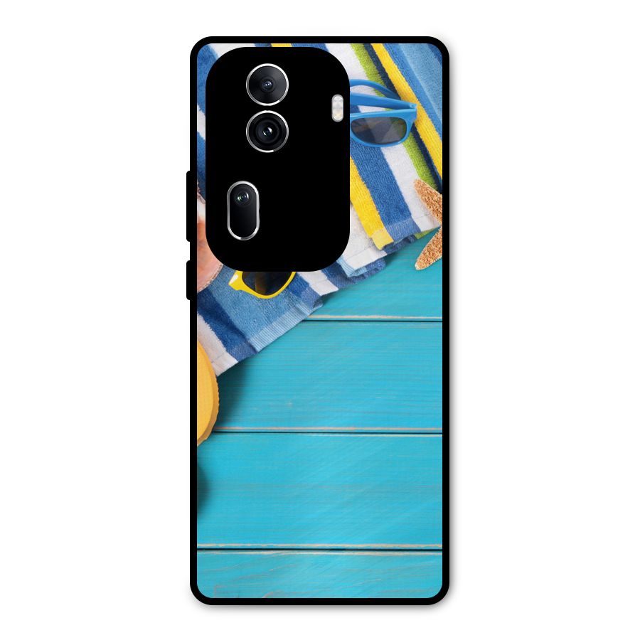 Beach Ready Metal Back Case for Oppo Reno11 Pro 5G
