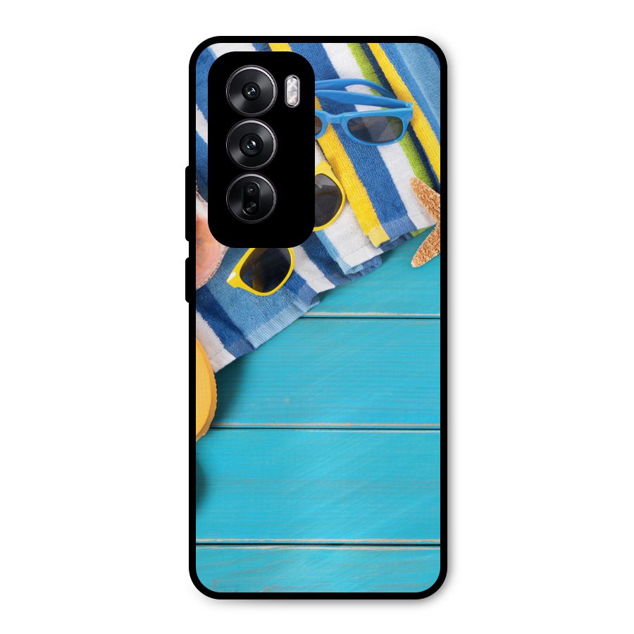 Beach Ready Metal Back Case for Oppo Reno12