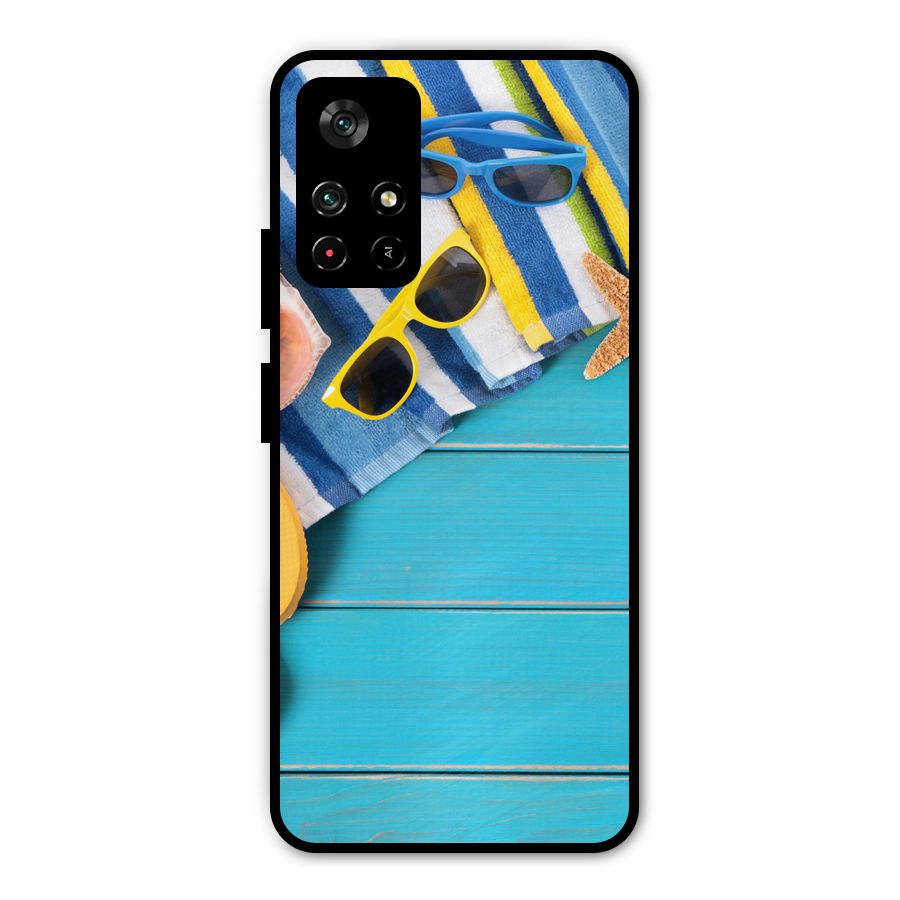 Beach Ready Metal Back Case for Poco M4 Pro 5G
