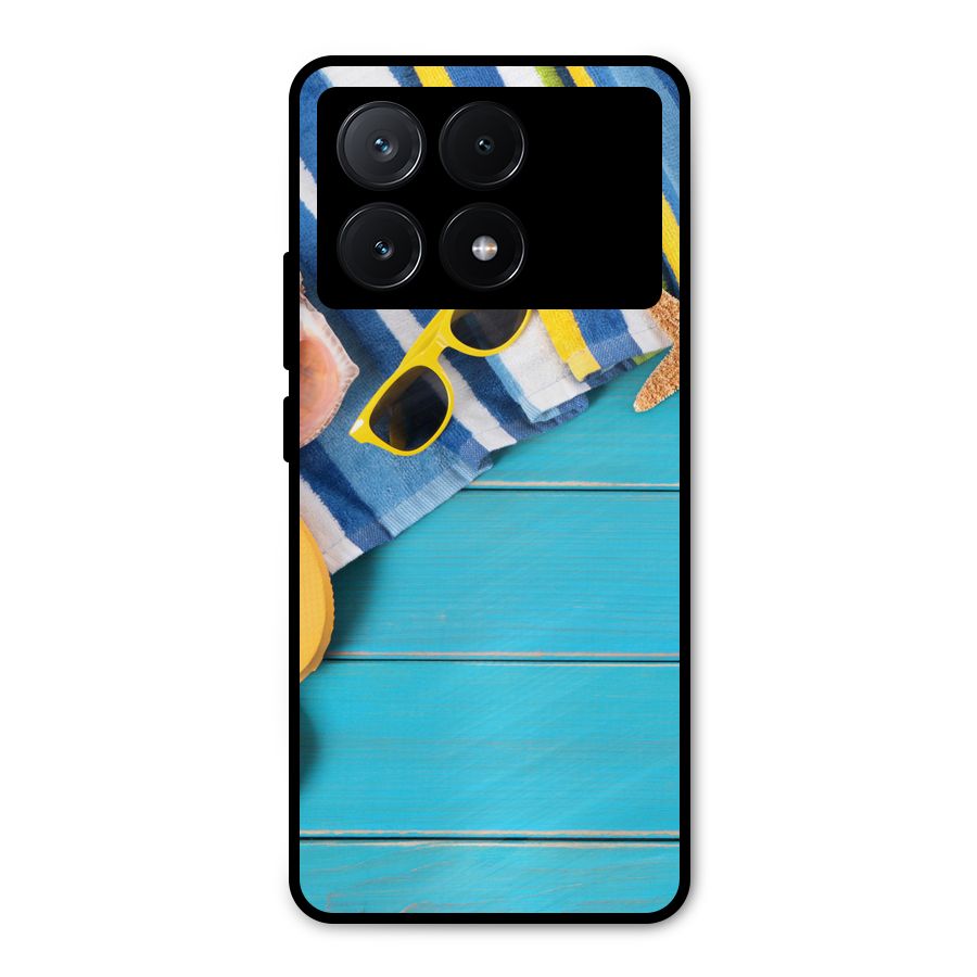 Beach Ready Metal Back Case for Poco X6 Pro