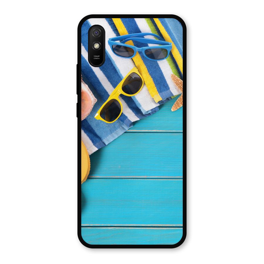 Beach Ready Metal Back Case for Redmi 9a