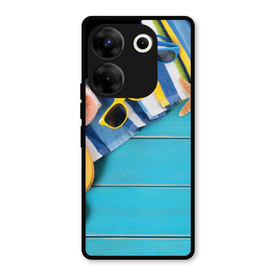 Beach Ready Metal Back Case for Tecno Camon 20