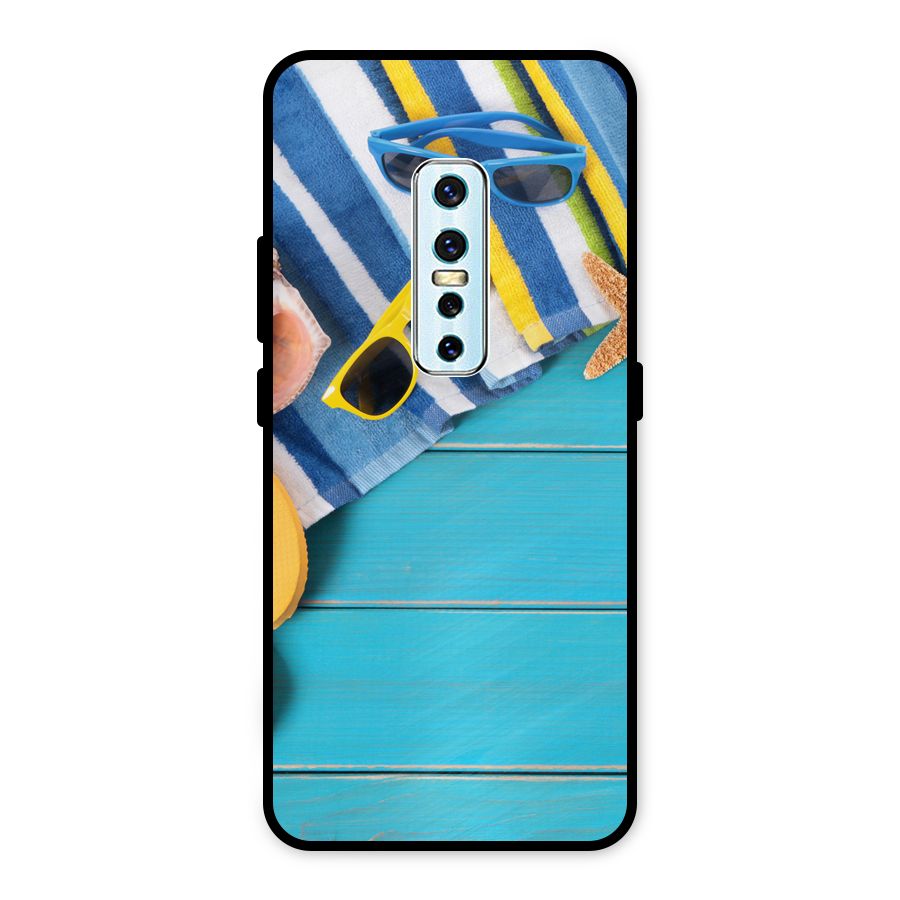 Beach Ready Metal Back Case for Vivo V17 Pro