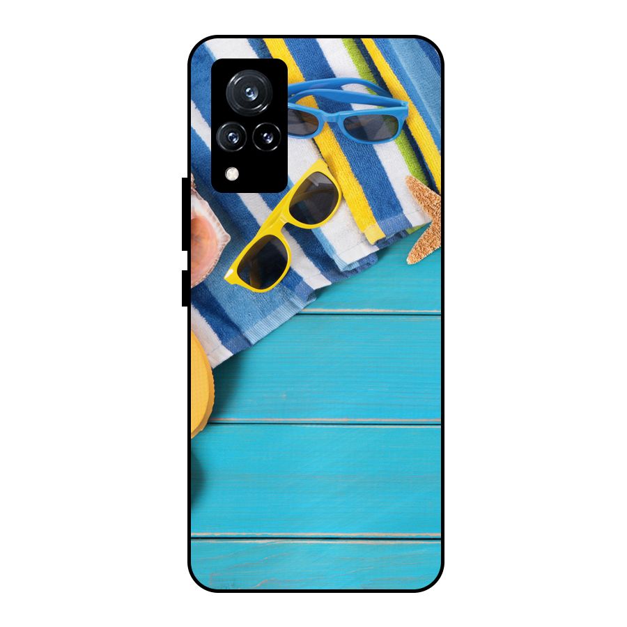 Beach Ready Metal Back Case for Vivo V21 5G