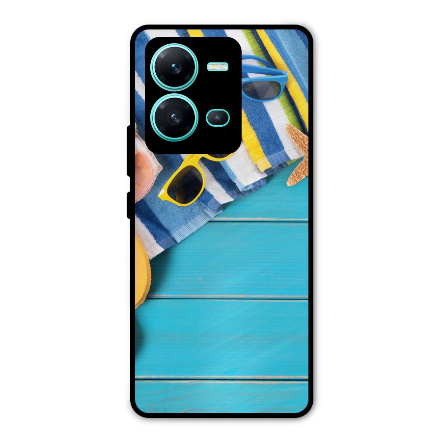 Beach Ready Metal Back Case for Vivo V25
