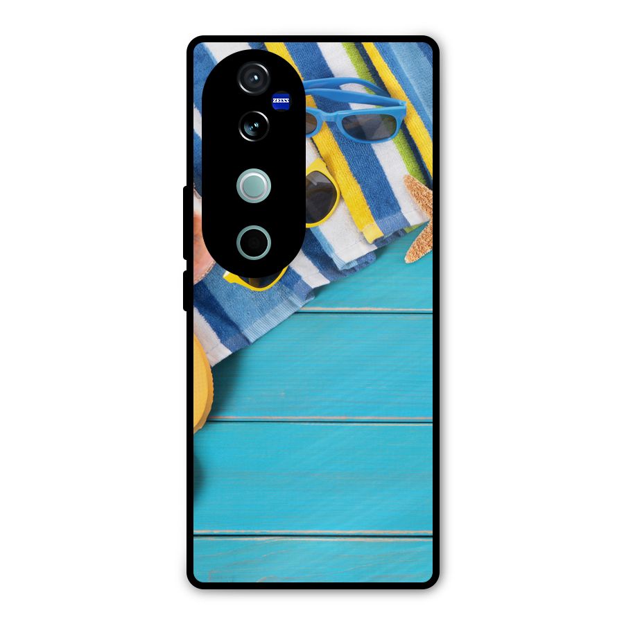 Beach Ready Metal Back Case for Vivo V40