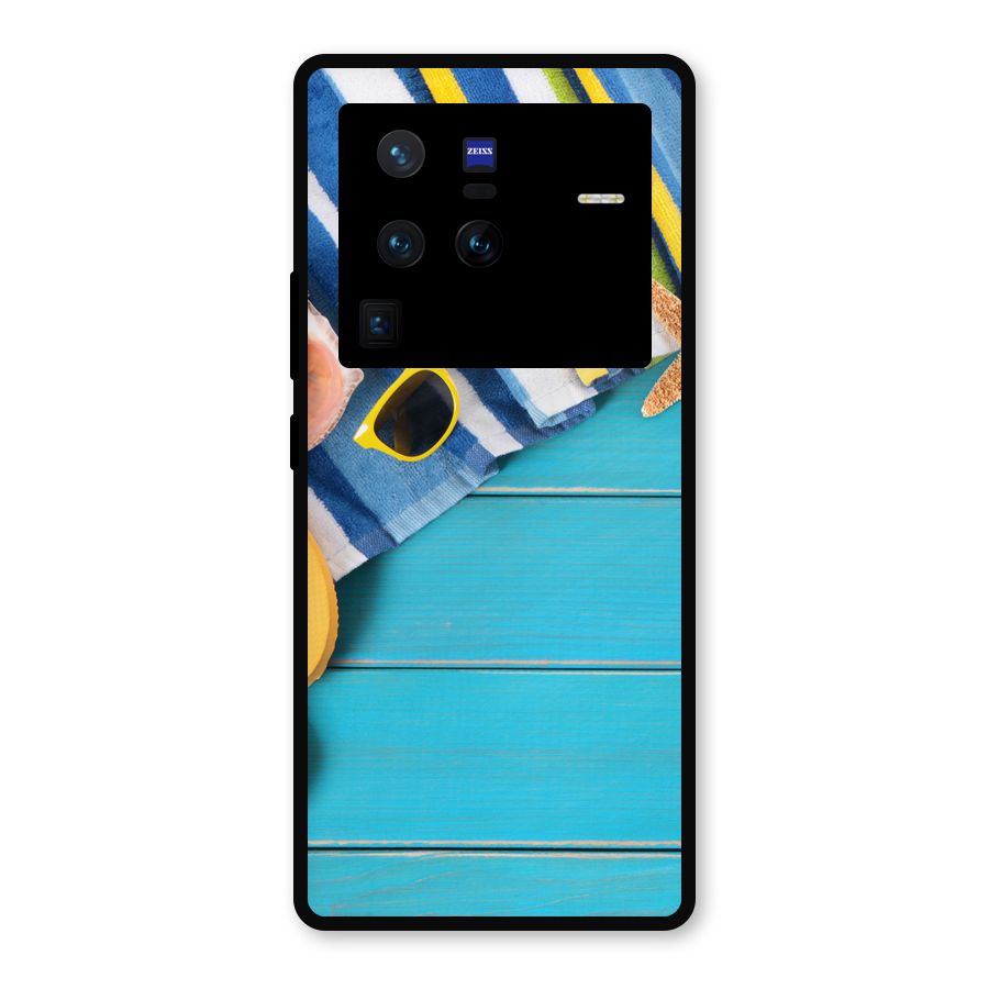 Beach Ready Metal Back Case for Vivo X80 Pro