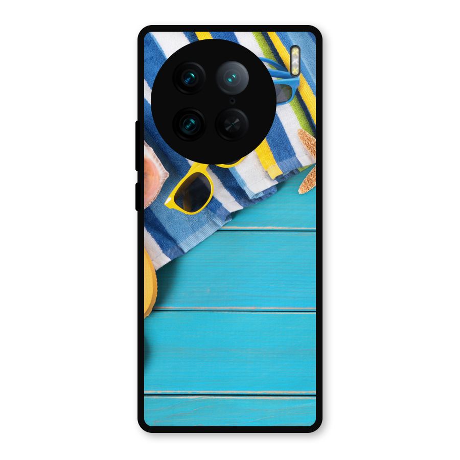 Beach Ready Metal Back Case for Vivo X90 Pro