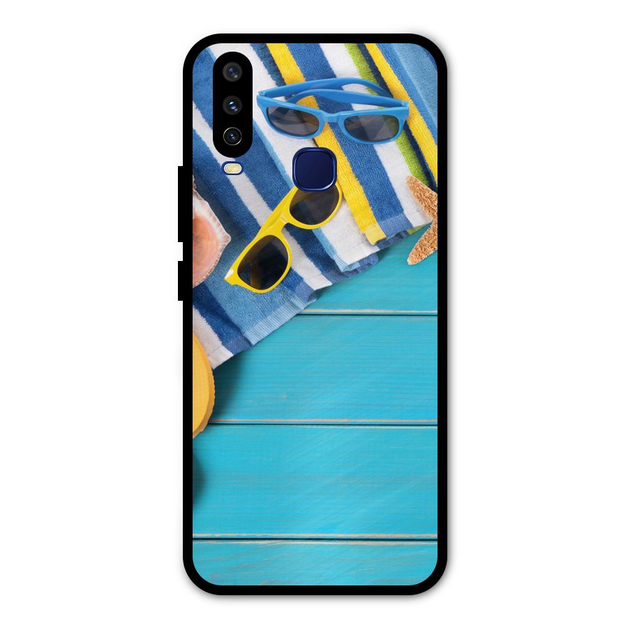Beach Ready Metal Back Case for Vivo Y15