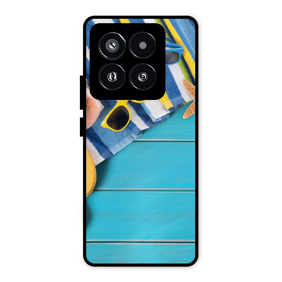 Beach Ready Metal Back Case for Xiaomi 14 Pro