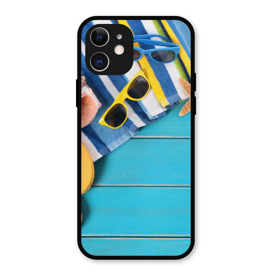 Beach Ready Metal Back Case for iPhone 12