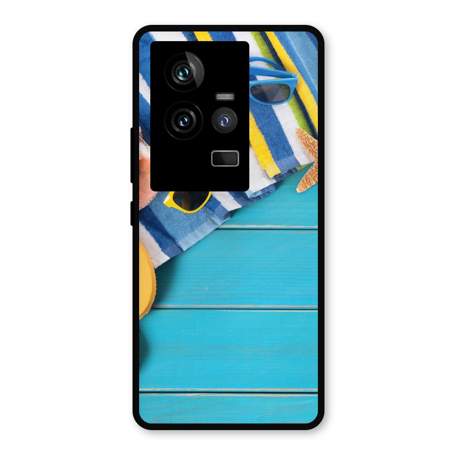 Beach Ready Metal Back Case for iQOO 11 5G