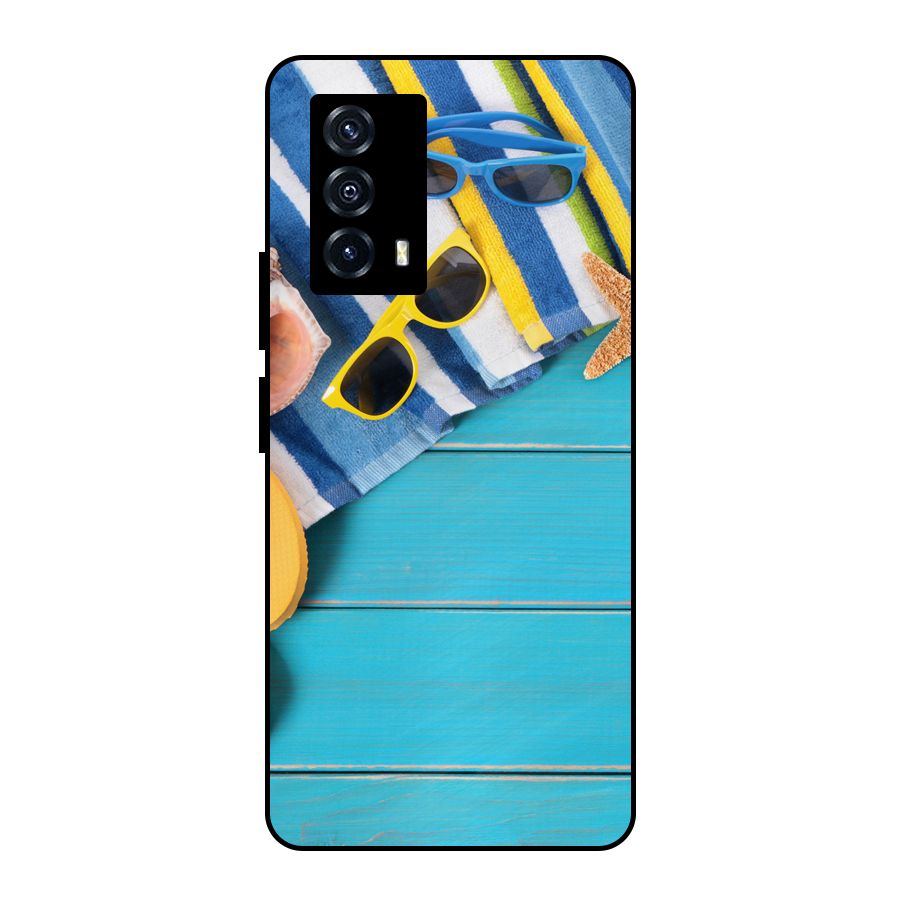 Beach Ready Metal Back Case for iQOO Z5