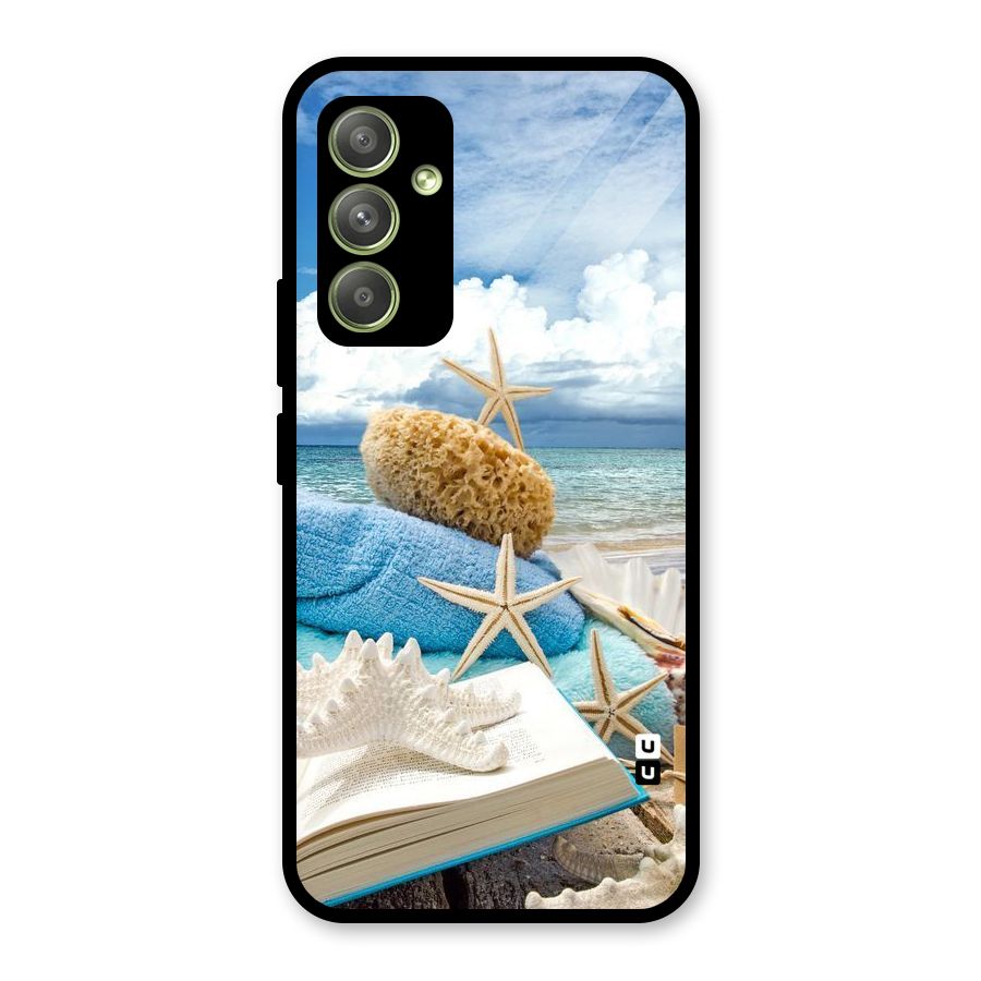 Beach Sky Glass Back Case for Galaxy A54