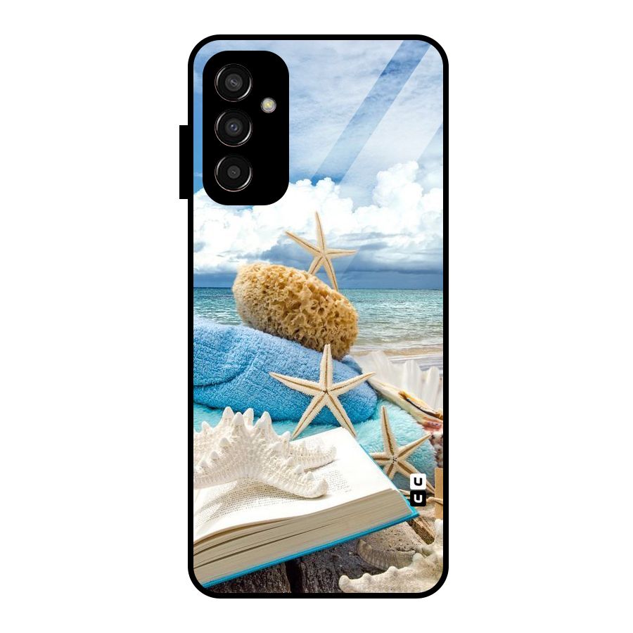 Beach Sky Glass Back Case for Galaxy F13