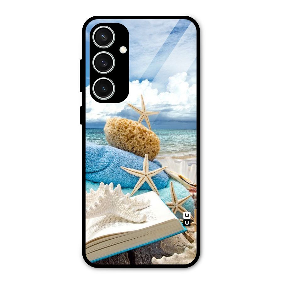 Beach Sky Glass Back Case for Galaxy S23 FE