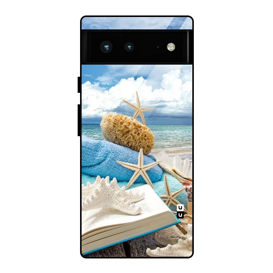 Beach Sky Glass Back Case for Google Pixel 6